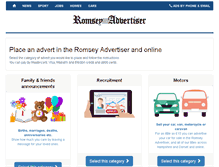 Tablet Screenshot of adbooker.romseyadvertiser.co.uk